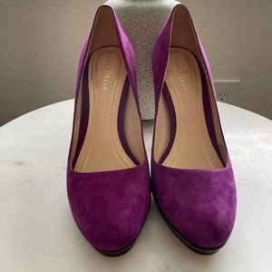 Cole Haan Purple Suede Pumps